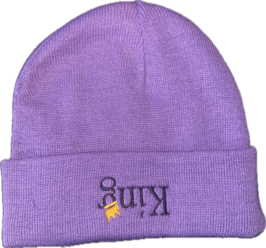 Satin-Lined Beanie (‘King’ Upside Down)