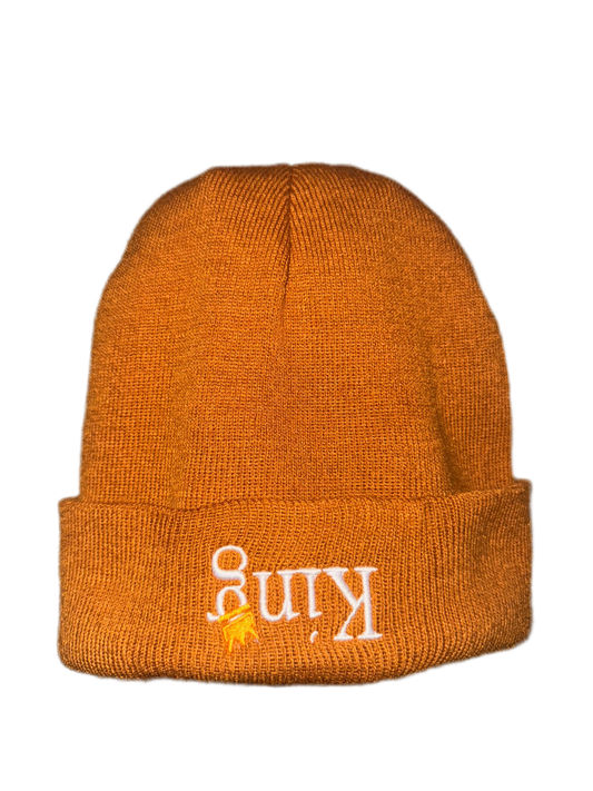 Satin-Lined Beanie (‘King’ Upside Down)