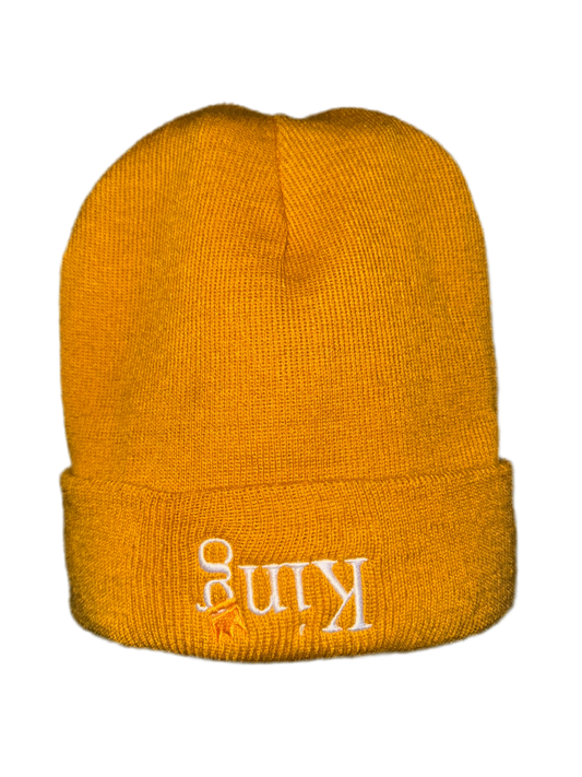 Satin-Lined Beanie (‘King’ Upside Down)