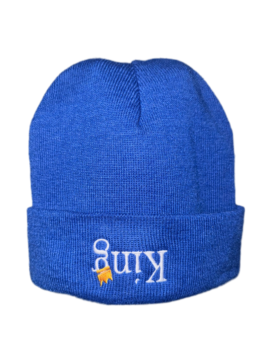 Satin-Lined Beanie (‘King’ Upside Down)